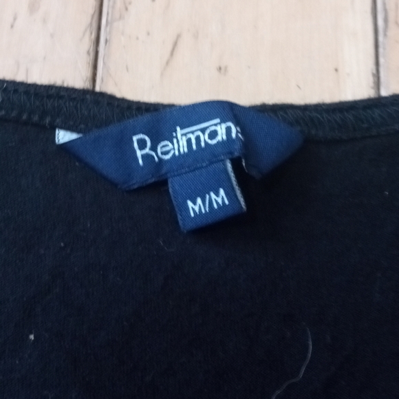 Vintage Reitmans Black Sequined Sleeveless Top 🌿 Medium - Picture 2 of 5